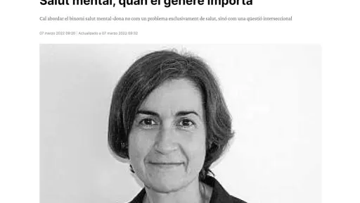Salut mental, quan el gènere importa