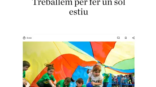 Treballem per fer un sol estiu