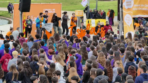 “Reivindiquem el paper de la cultura catalana”, els centres d’esplai de la Fundació Pere Tarrés es troben a Amposta per potenciar el pensament crític