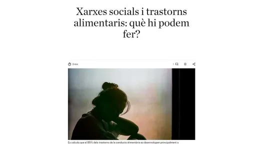 Xarxes socials i trastorns alimentaris: què hi podem fer?