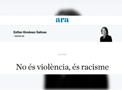 No és violència, és racisme