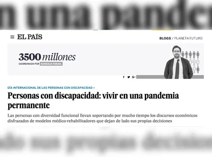 Persones amb discapacitat: viure en una pandèmia permanent
