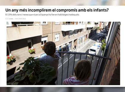 Un any més incomplirem el compromís amb els infants?