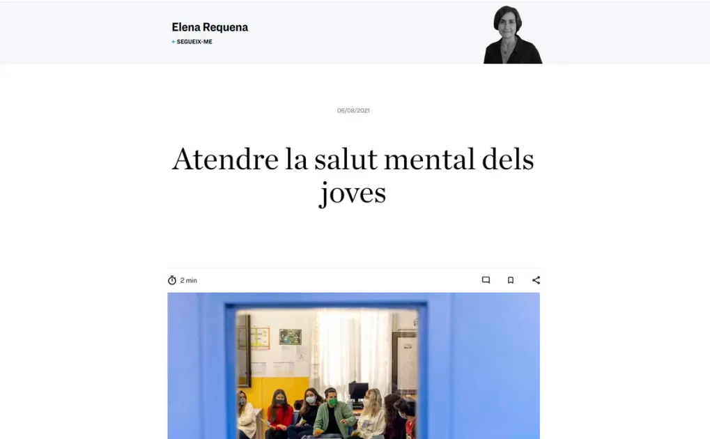 Atendre la salut mental dels joves