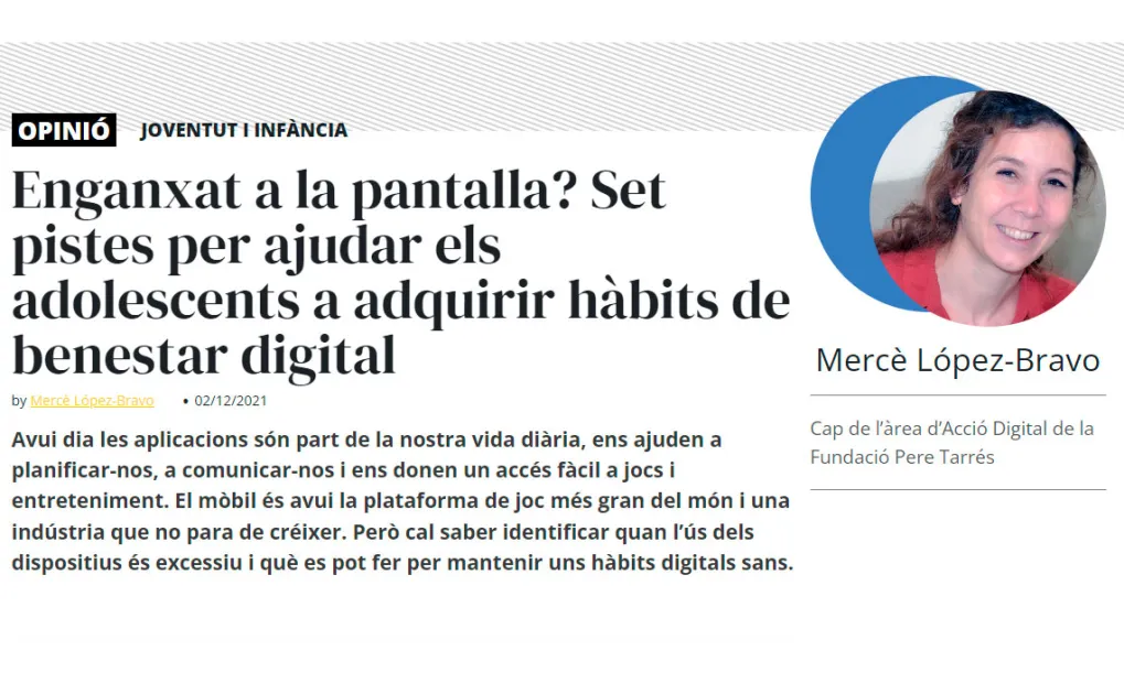 Set pistes per ajudar els adolescents a adquirir hàbits de benestar digital