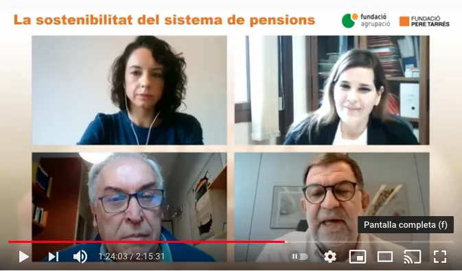 Una jornada evidencia la necessitat de reformar el sistema de pensions per respondre a les noves necessitats socials