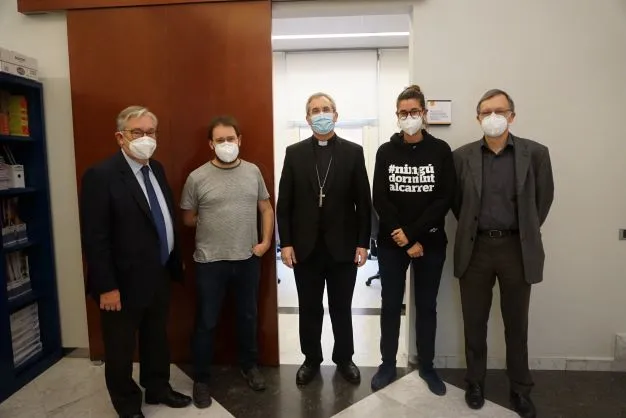 Visita institucional del bisbe auxiliar de Barcelona, Mn. Javier Vilanova Pellisa, a la Fundació Pere Tarrés