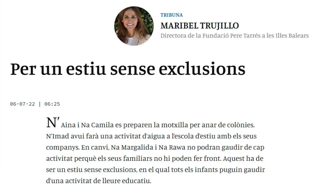 Per un estiu sense exclusions