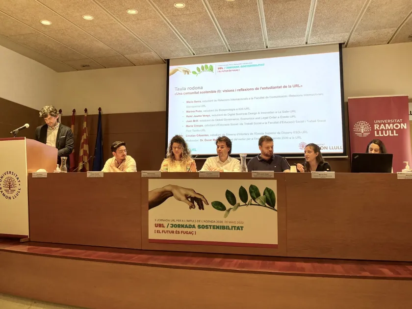 Marta Crespo, alumna de la facultat Pere Tarrés – URL: “Els estudiants hem de treballar en xarxa per combatre el canvi climàtic”