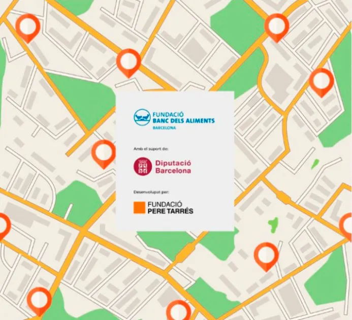 La Fundació Pere Tarrés participa en la creació del mapa de distribució d’aliments