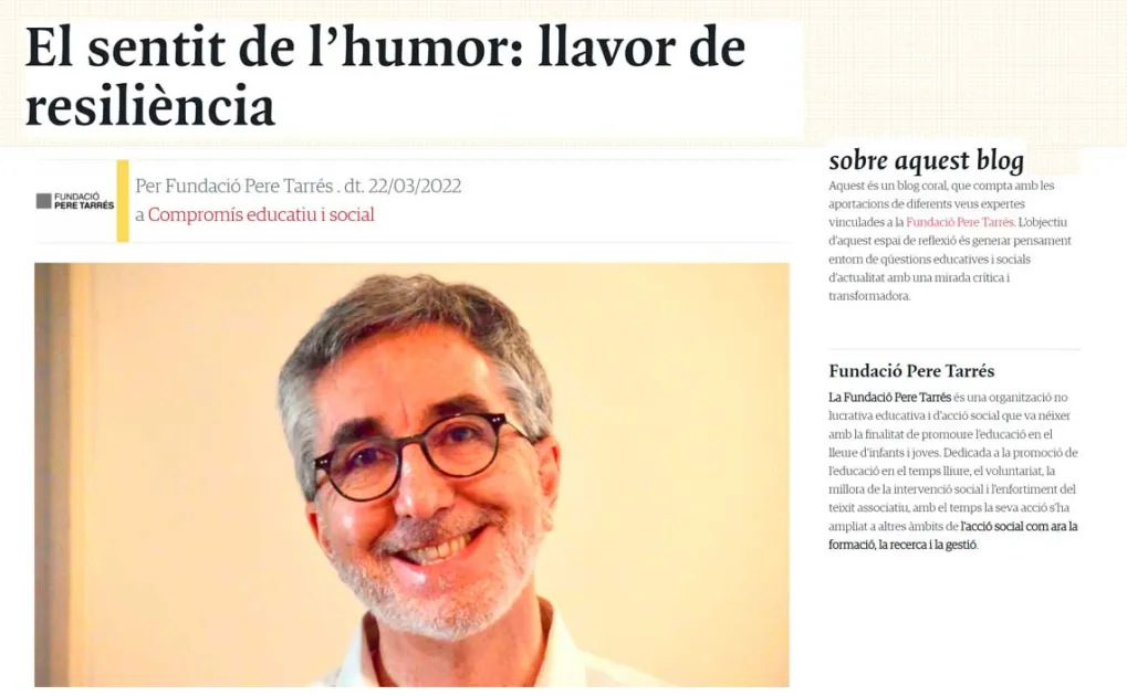 El sentit de l’humor: llavor de resiliència