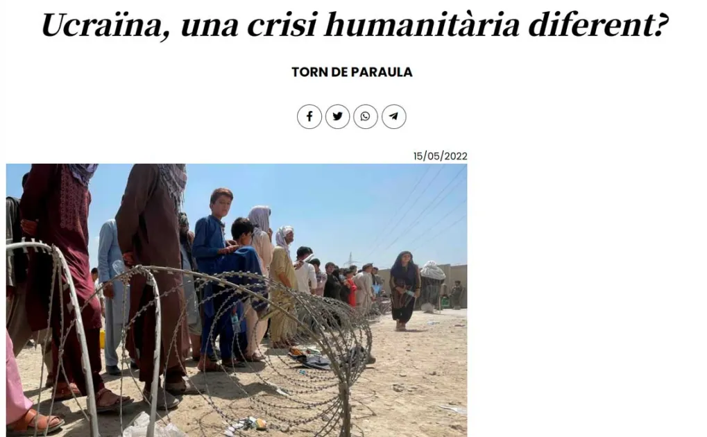 Ucraïna, una crisi humanitària diferent?