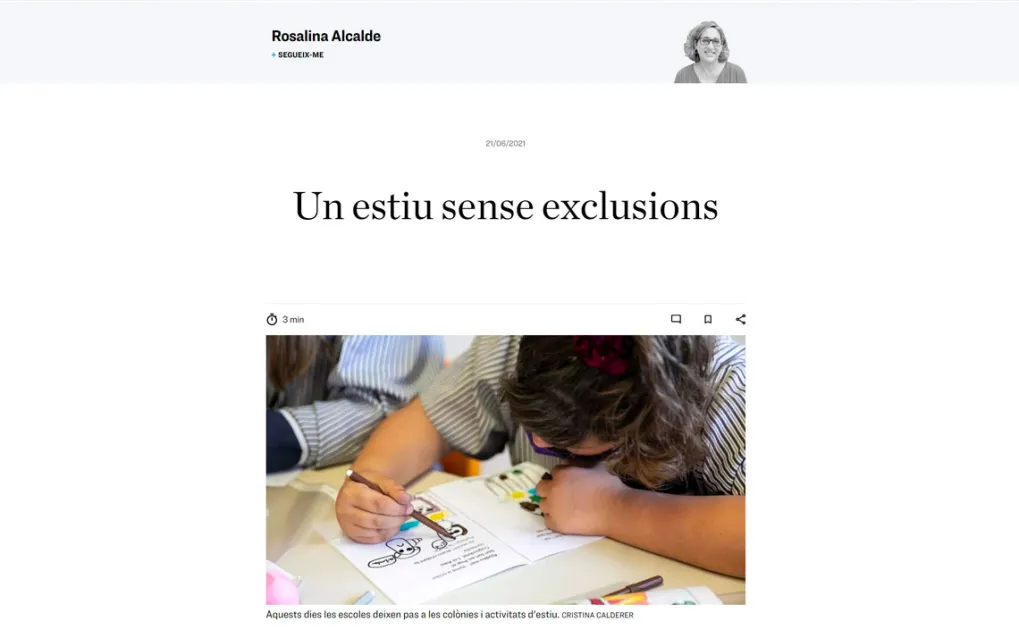 Un estiu sense exclusions