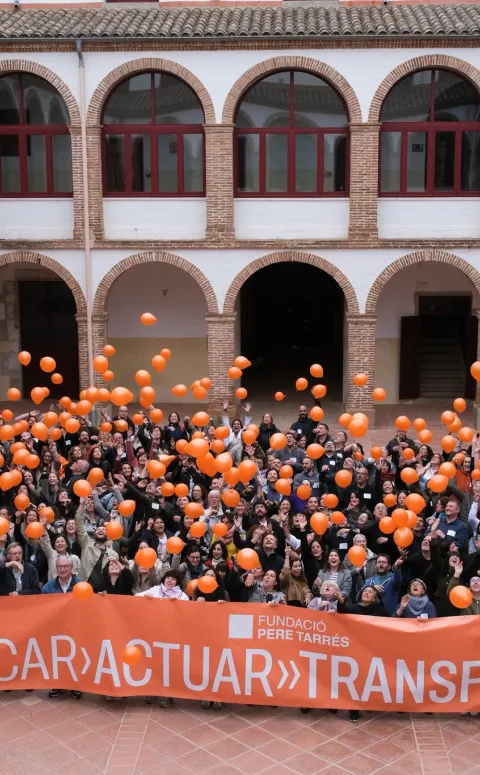 Reunió general de l'estructura de la Fundació Pere Tarrés a la casa de colònies La Conreria